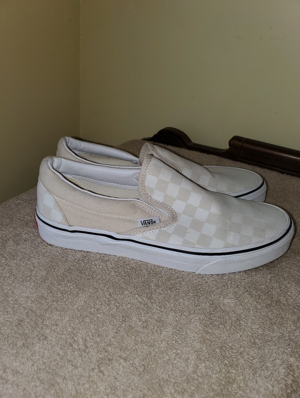 Vans  Slip-On Checkerboard Shoes Sneakers Sz 8.5